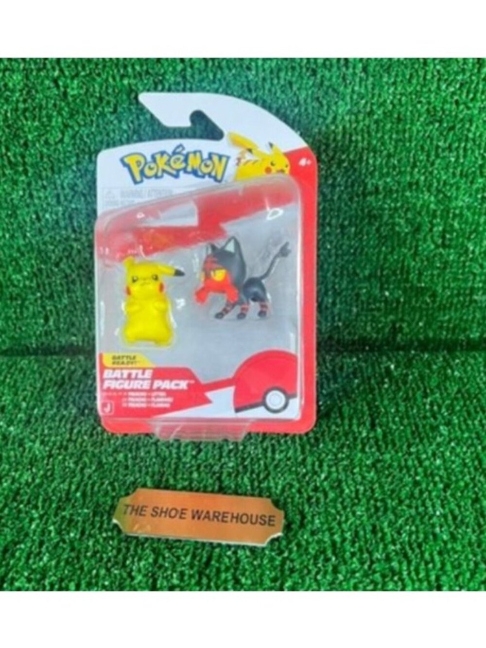 Pokemon Battle Pikachu + Litten 2 piece Set Action Figure Pack 2" Toy NEW